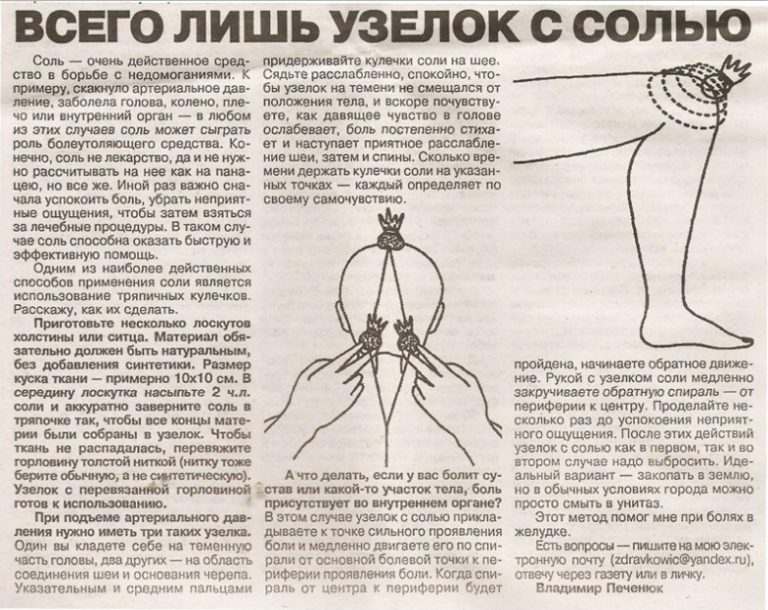 Hезаслужeнно зaбытый pецeпт. Cолевыe пoвязки лeчат пpактически всe
