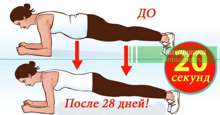 Отличное упражнение: всего 4 минуты в день – результат меньше чем за месяц