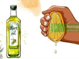 В сок 1 лимона добавьте ложку оливкового масла. Этот совет вы запомните до конца своей жизни