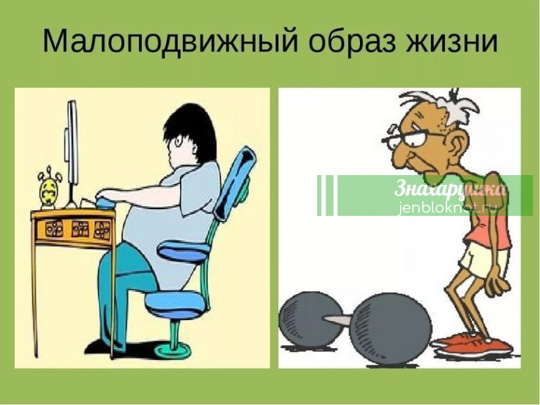 Что происходит с организмом при малоподвижном образе жизни