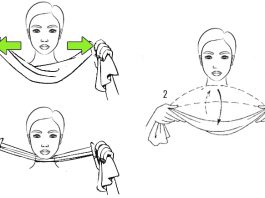 Как избавиться от обвисшего подбородка с помощью полотенца