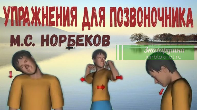 Упражнения Норбекова для всех отделов позвоночника